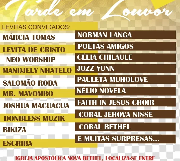 Mais Uma Tarde de Louvor e Adoração