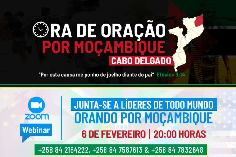 CONVITE DE ORAÇÃO POR MOÇAMBIQUE