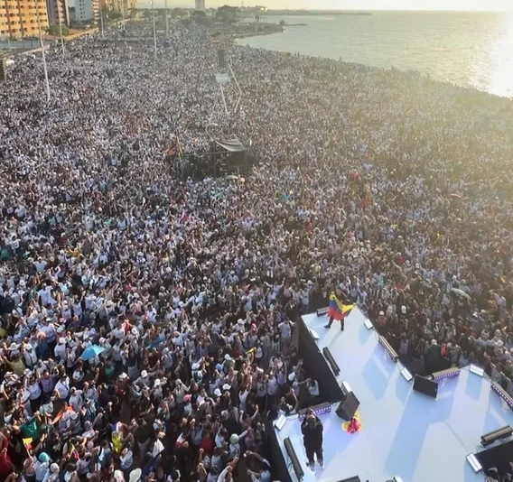 MAIS DE 7 MILHÕES DE PESSOAS PARTICIPAM NA MARCHA PARA JESUS 2026 NA VENEZUELA