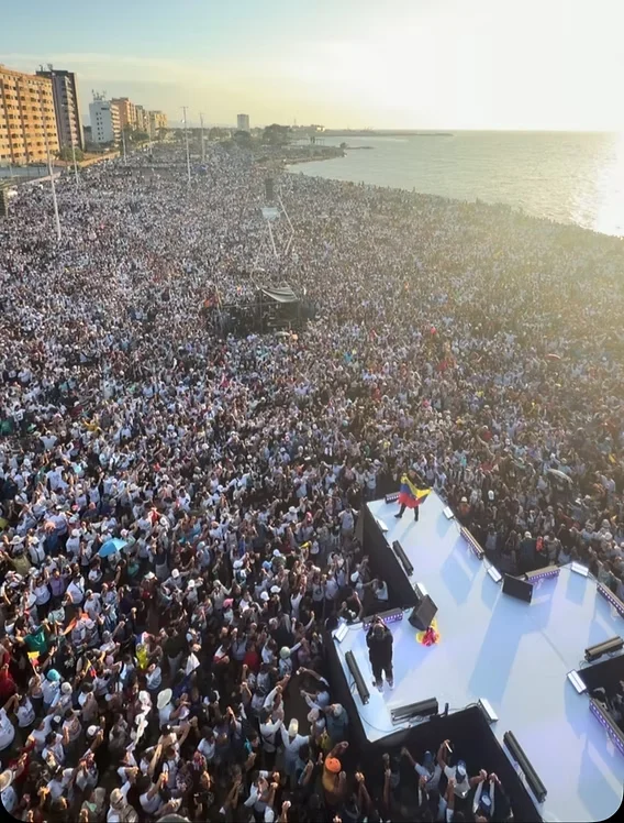 MAIS DE 7 MILHÕES DE PESSOAS PARTICIPAM NA MARCHA PARA JESUS 2026 NA VENEZUELA